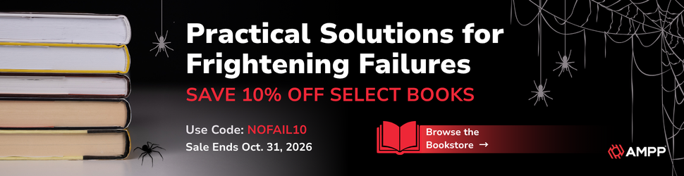 Practical Solutions for Frightening Failures — save 10% on select AMPP books with code NOFAIL10 through October 31, 2026